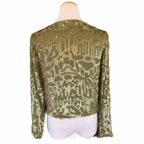 Love Sam  Sequin Cardigan Gold Green Women’s S