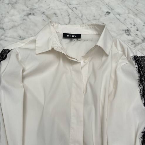 DKNY Woman’s  white long sleeve shirt