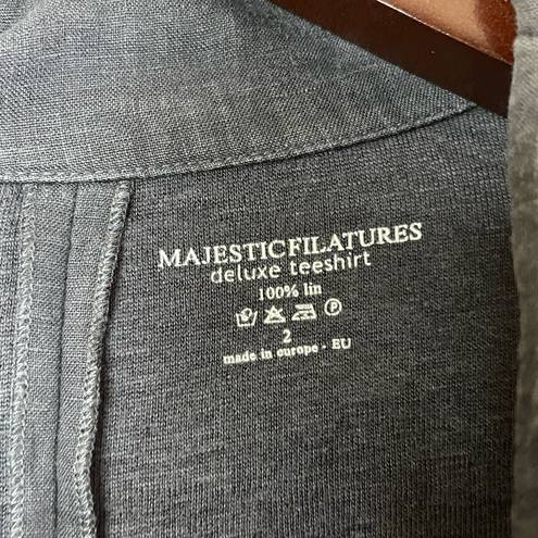 Majestic  Filatures / Linen Raw Hem Cardigan