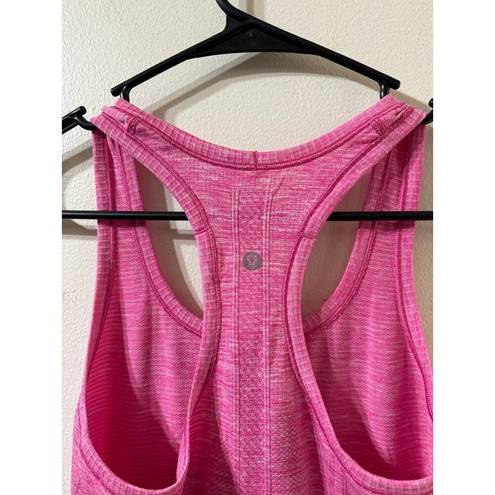 Lululemon  Swiftly Tech Racerback Heathered Pink Size 4