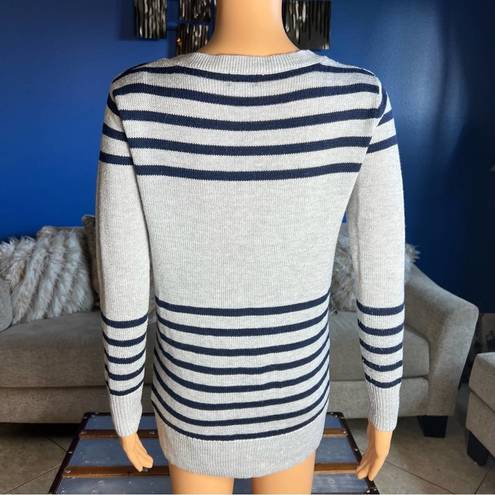 FATE. Striped Blue Gray Cardigan