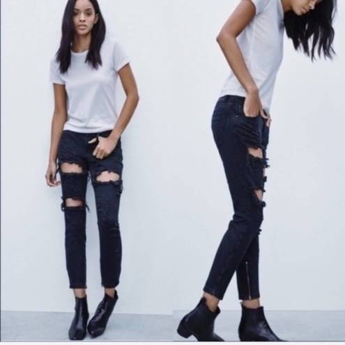 One Teaspoon ONE by  x denim ripped distressed jean