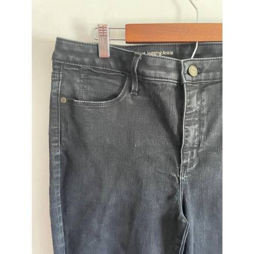 Talbots Women's  High Waist Jegging Ankle Jeans - Size 12 Black EUC!