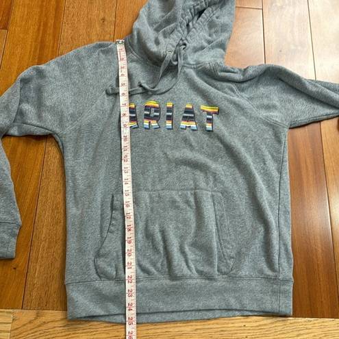 Ariat  R.E.A.L Grey Multicolor Logo Hoodie size M