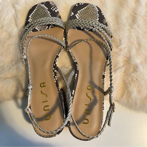 Unisa  Rad Gold Metallic Braid Sandal