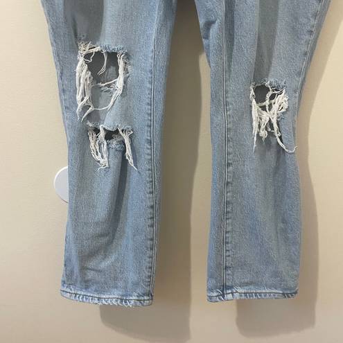 Good American  x Zara Jeans Womens Plus Sz 18 Classis Slim Ripped High Rise Denim