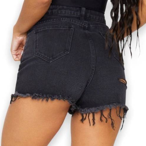 Pretty Little Thing  | Cut Off Bum Rip Denim Shorts