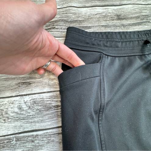 32 Degrees Heat 32 Heat Womens Black Jogger Sweatpants M Med Medium Quick Dry Elastic Drawstring