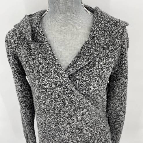 Betabrand  Front Wrap Cardigan Sweater Hooded Thumb Holes Size S/M Wool