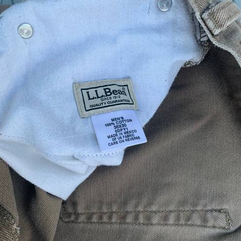 L.L.Bean Tan Brown  Jeans Denim Pants 