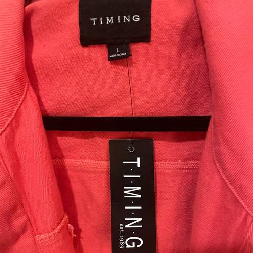 Timing  cropped jean jacket