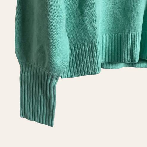 Hill House  The Cropped Silvie Merino Wool Sweater in Ocean Wave Size S