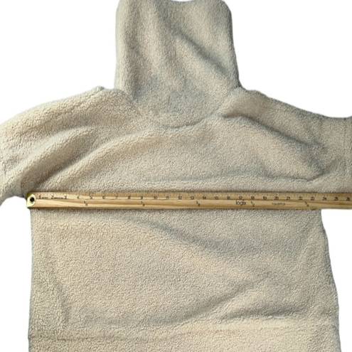 Tuckernuck  Rollins Funnel Neck Pullover Cream Teddy Fleece Sherpa Womens XS