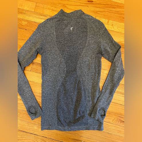 Zyia  active fog performance quarter zip long sleeve pullover size small