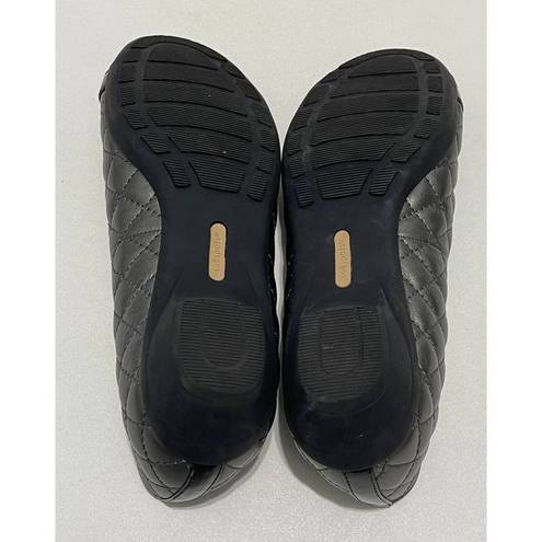 Buckle Black Softspots Quilted Leather Round Toe Slip On Shoes Captoe  Gray 6.5