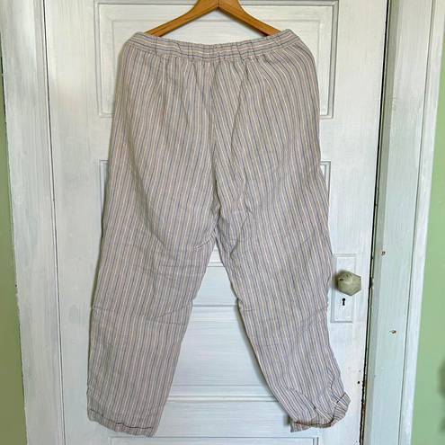 J.Jill  Linen Striped Boho Pants