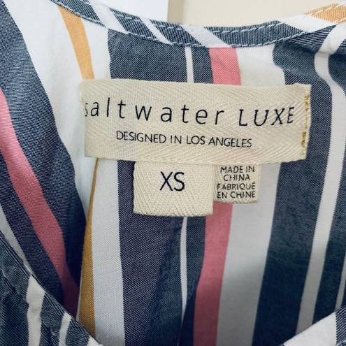 Saltwater Luxe  Resort Wear/Beach/Vacation Multi Stripe Tank Top | Size: XS