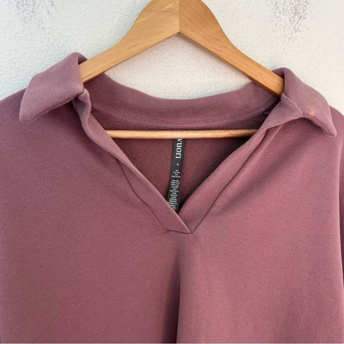 Vuori  Sedona Polo Sweatshirt pink small