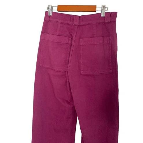 Madewell  Emmett 2.0 Wide-Leg Pants Women's Size 25 Iris Bloom Purple NWT