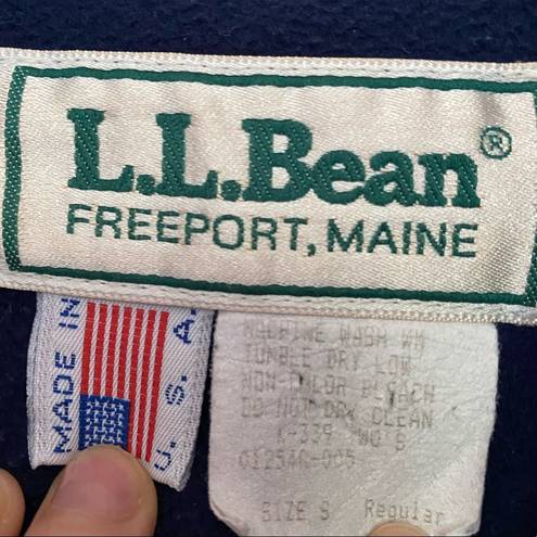 L.L.Bean  Blue Hooded Windbreaker Vintage Jacket | S