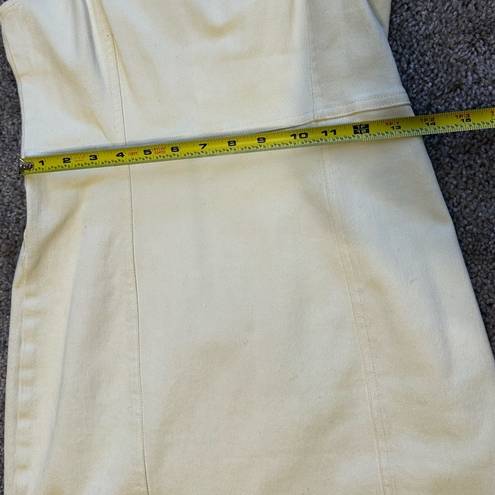 Divided H&M  Yellow Denim Mini Dress Size 10