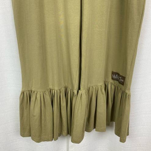 Matilda Jane  Olive Green Big Ruffle Bottom Pants Sz.S