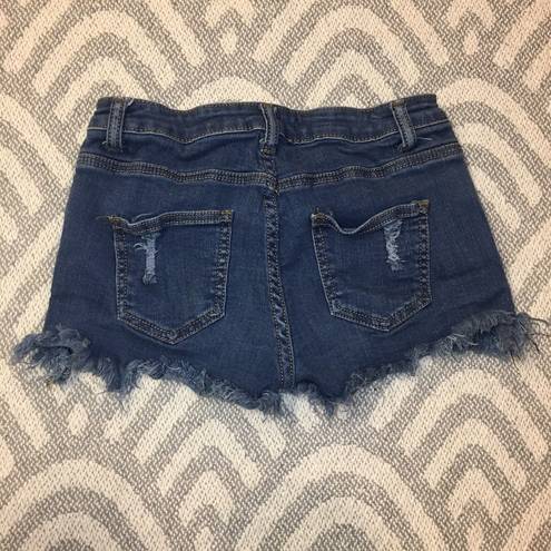 Harper Women’s Blue Denim Jean Cut Off Short Shorts, 26