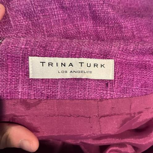 Trina Turk 🌺  magenta tweed pencil skirt