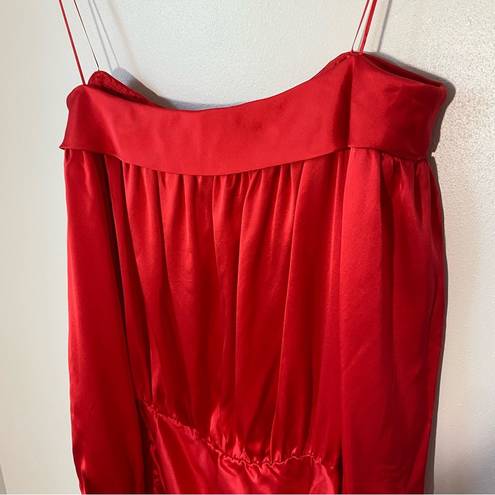 Amanda Uprichard  Silk Minikleid Avra Red Ruched Mini Dress