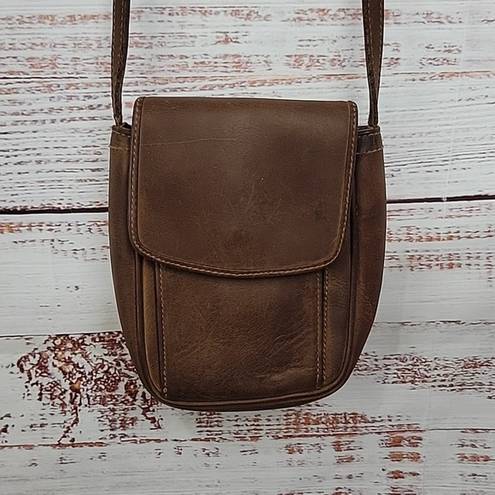 Krass&co Vintage G. H. Bass &  Brown Genuine Leather Mini Crossbody Bag Women's Purse