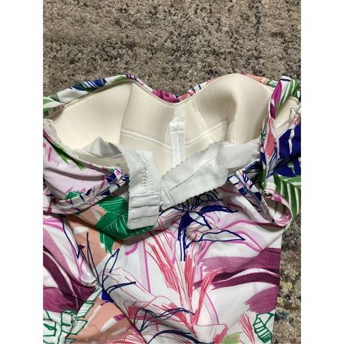 Gottex New.  floral tankini bra sized top. 36D.