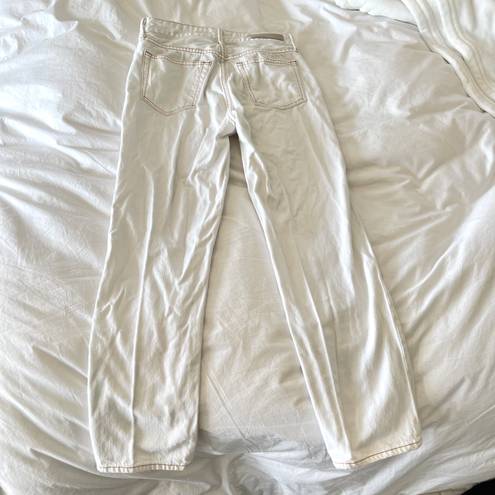 GRLFRND  Helena High Rise White Jeans Straight Leg Size 26