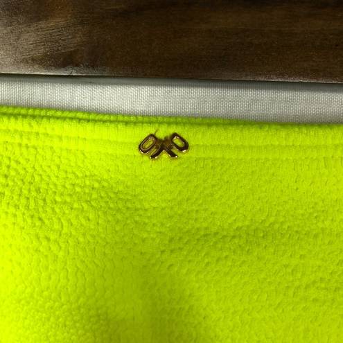 PilyQ NEW REVOLVE X  Pineapple Reef Neon Yellow Cheeky Bikini Swim Bottoms S