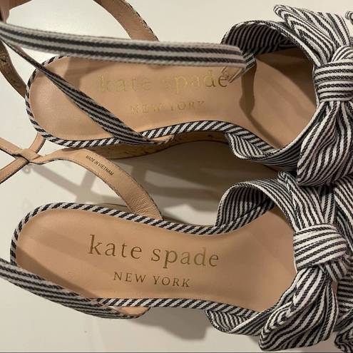 Kate Spade  Julep Stripe Platform Wedges NWT 8.5