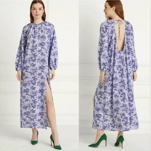 Hill House NWT  Simone Floral Lilac Maxi Dress Sz S