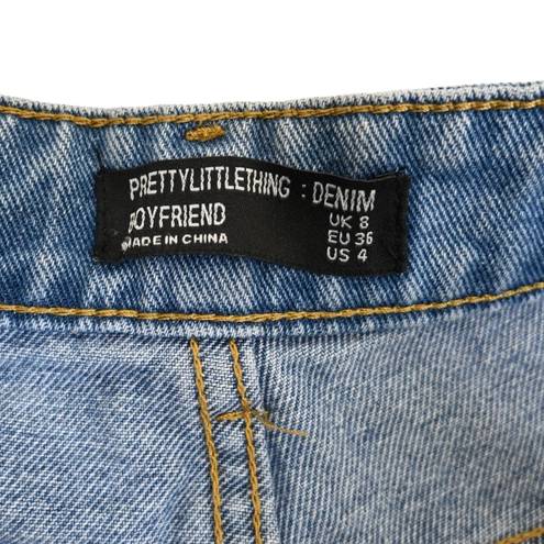 Pretty Little Thing  Denim Womens 4 Boyfriend Hi Rise Button Fly Jeans