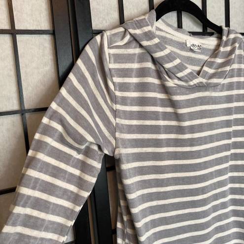 Abound  Striped Lightweight Hoodie Grey Small