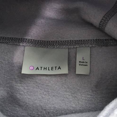 Athleta  Hurdle Wrap Necegy Gray Hoodie Sweatshirt