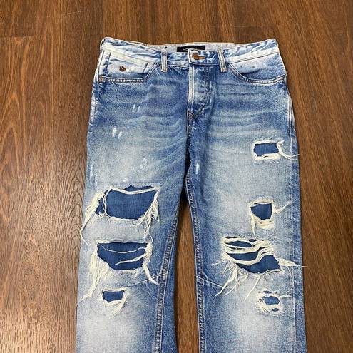 Scotch & Soda Maison Scotch L'Adorable Ripped Boyfriend Jeans Size 25