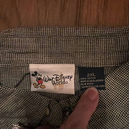 Disney Walt  World Button Down 2XL