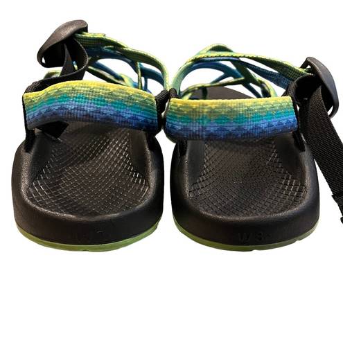 Chacos Chaco ZX2 Yampa Blue Green River Sport Hiking Outdoor Sandals Womens Size 8