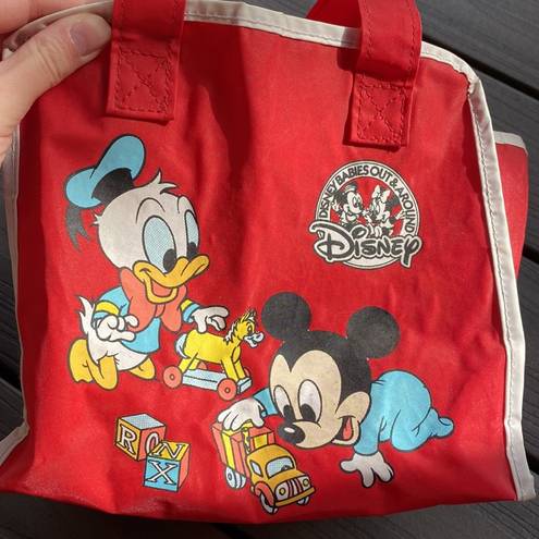 Disney Vintage 1985  Babies Out & Around Red Bag/Tote