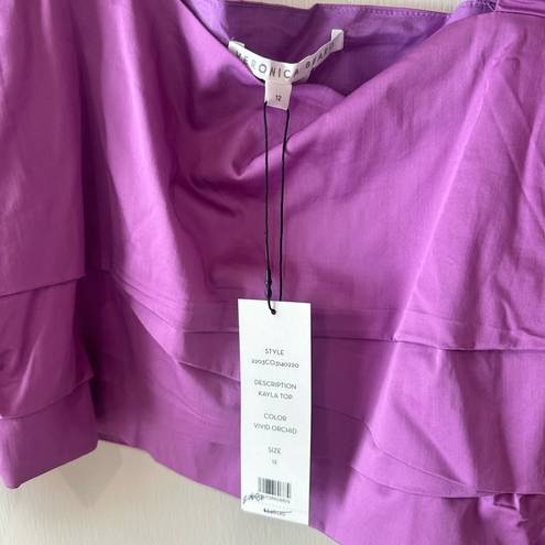 Veronica Beard  Kayla Top in Orchid. NWT. Size 12