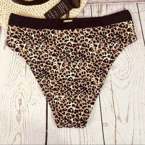 Relleciga  Leopard Print Bikini Bottoms Swim Wear