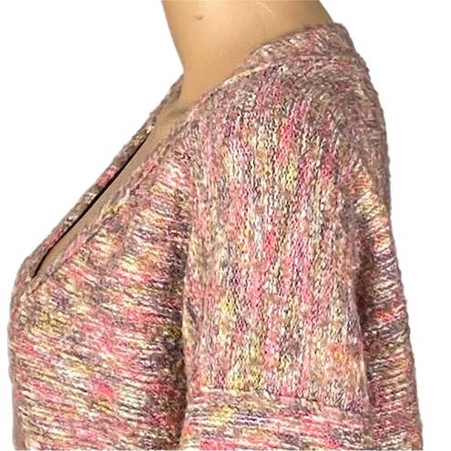 Pilcro /ANTHROPOLOGIE “Deep V Sweater” in color “Spacedye Combo”. Size Small. EUC