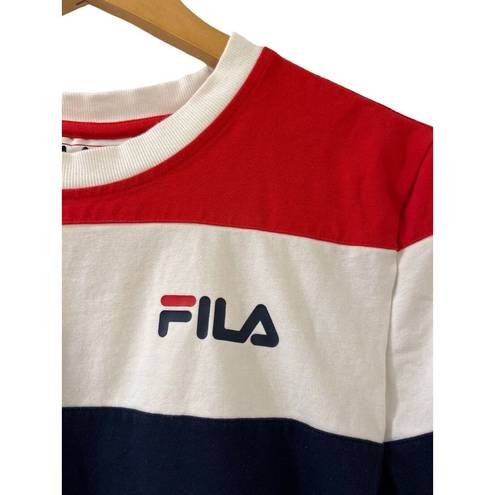 FILA  Cropped Crewneck Short Sleeve Tee T-Shirt Juniors Size Large Tilly’s