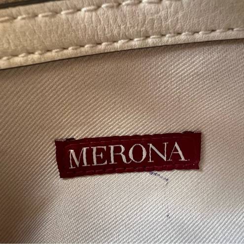 Merona Crossbody cream Buckle Flap Satchel Bag