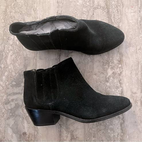 Joie  Barlow Suede Ankle Boots in Black Size EU37, Retail $325