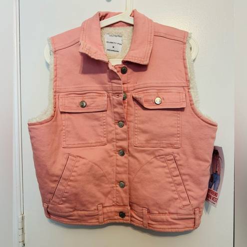 Celebrity Pink New!  Sherpa Vest Size M