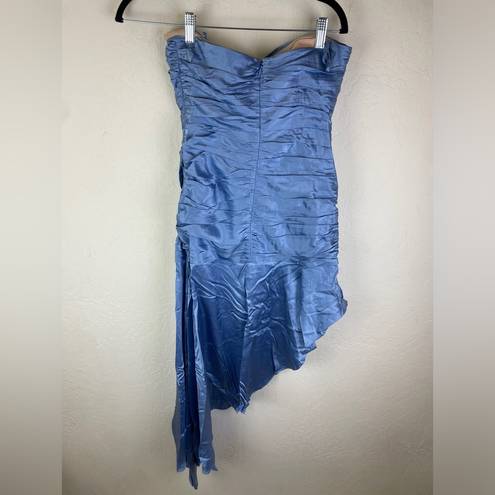 Cinq à Sept  Eliza Strapless Dress in DejaVu Blue, size 4